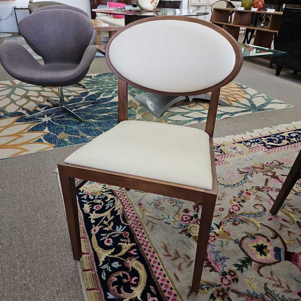 Zuo Regents Dining Chair, Walnut Finish Frame, Distinctive Oval Backrest 21.5W 22D 33H (EACH - 10 available)