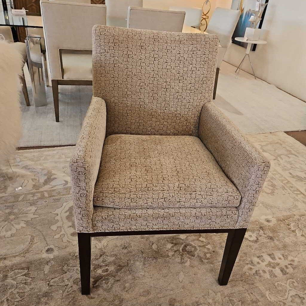 Edward Ferrell Upholstered Arm Chairs 25W 27D 37H - SET OF 4