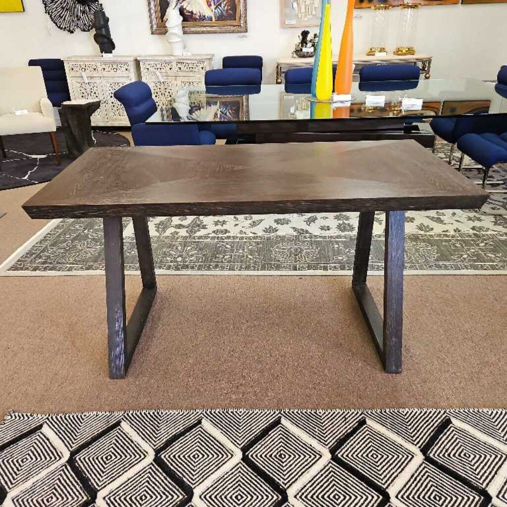 Modern Espresso Wood Desk w/Angled Legs 60W 30D 30H