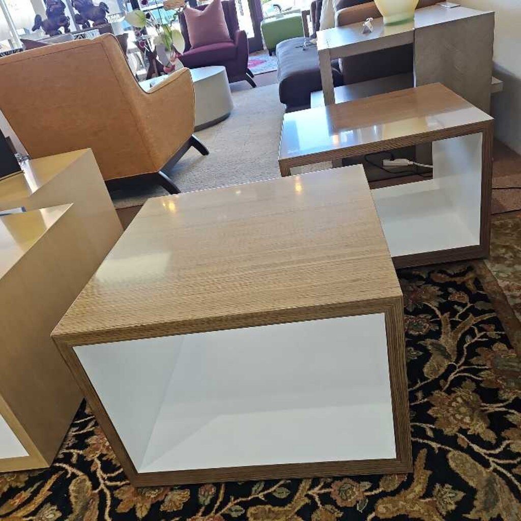 Decca Home Bolier Domincile Side Tables 24Sq 18H - PAIR