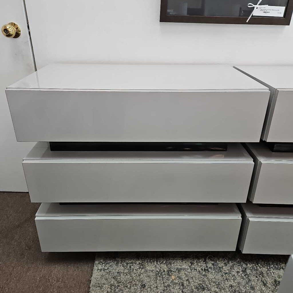 In the Style of Milo Baughman Bedside Chest 32W 18D 30H