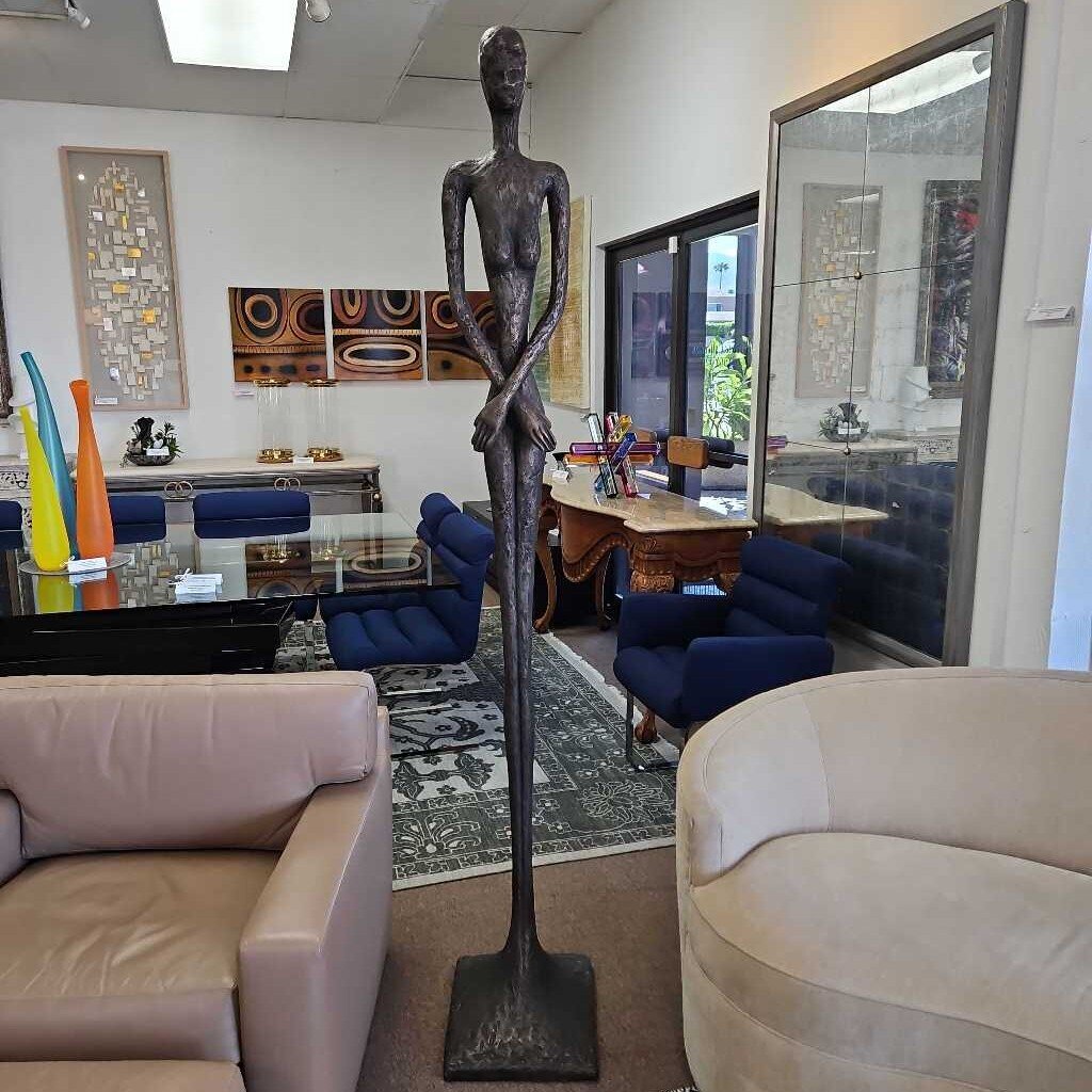"Skinny People" Inspired by Giacometti Figures, Designer Rayond Waites, Bronze Resin 7'H