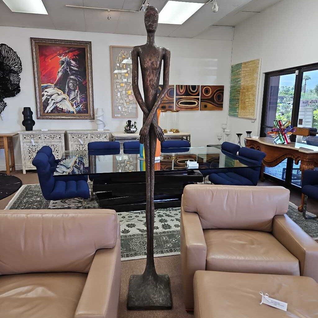 "Skinny People" Inspired by Giacometti Figures, Designer Rayond Waites, Bronze Resin 7'H