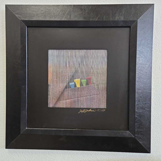 "Framed Kinetic Wall Art by Jeff Johnsons, "Tee Time" Ltd. Ed. 5/199 16.5 sq