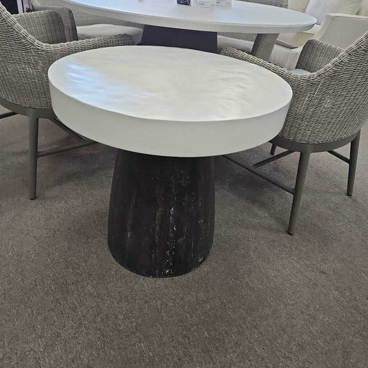 Bernhardt Round Granville Table, Concrete Top 25.25Dia x 24.5H