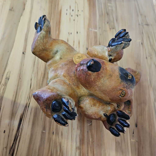Roberta Laidman 1996 Bronze Sculpture Dog "Cookies" Ltd. Ed. 52/200 10 x 8 x 5.75