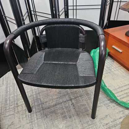 McGuire Black Echelon Occassional Chair 23W 20D 26.5H