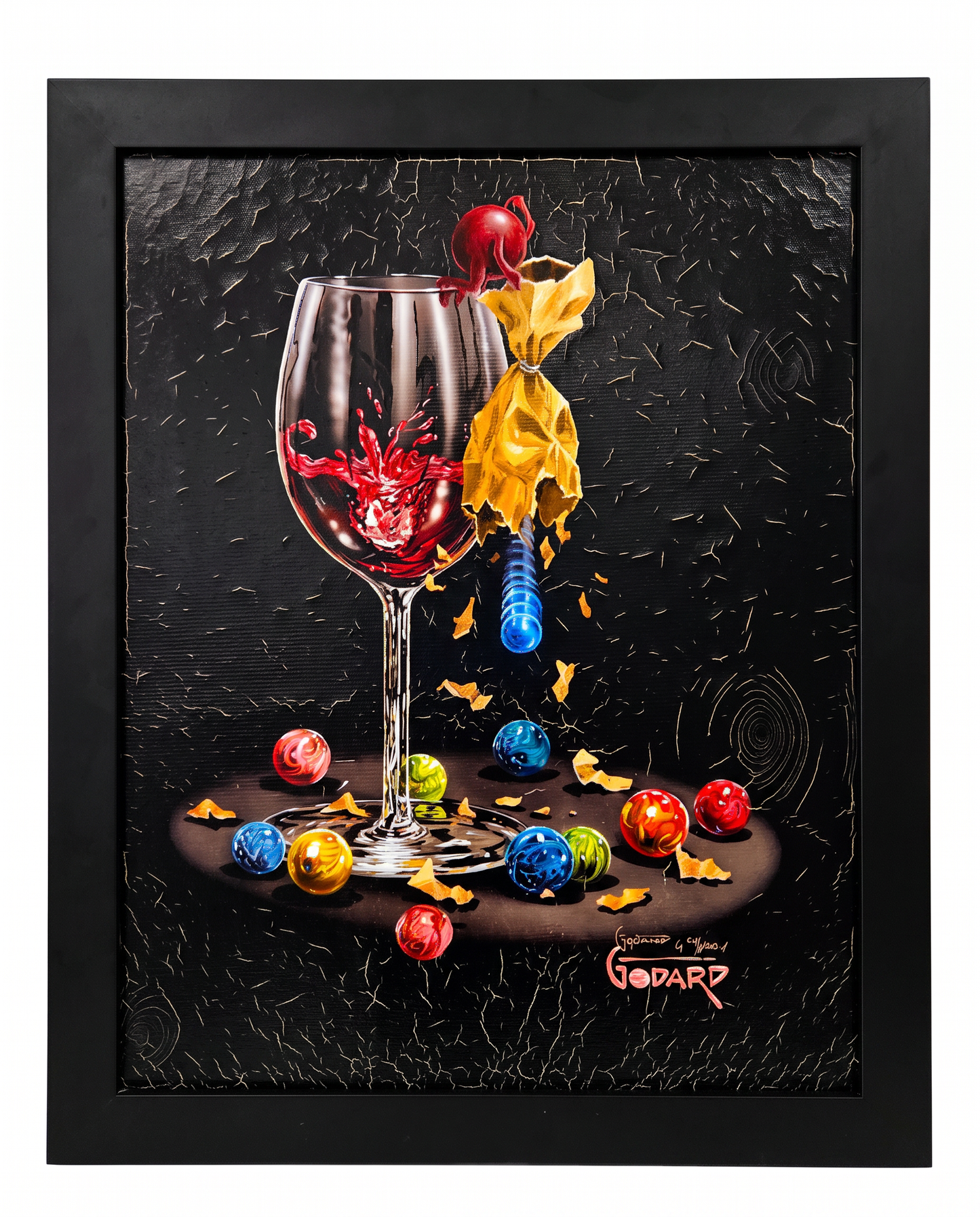 "I Lost My Marbles" Signed Michael Godard, Ltd. Ed 54/600 Print On Canvas 20.25W 24.75H