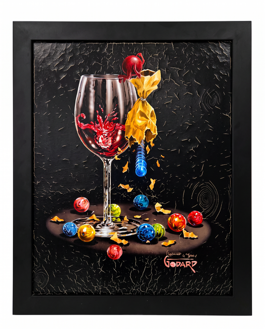 "I Lost My Marbles" Signed Michael Godard, Ltd. Ed 54/600 Print On Canvas 20.25W 24.75H