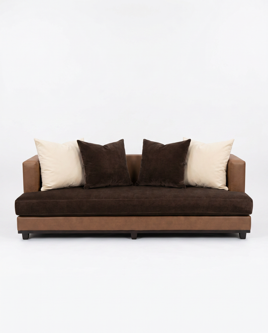 In The Style of Christian Liagre Modern Two-Tone Sofa 87W 39D 28H