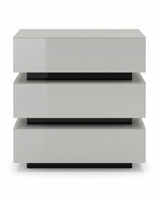 In the Style of Milo Baughman Bedside Chest 32W 18D 30H