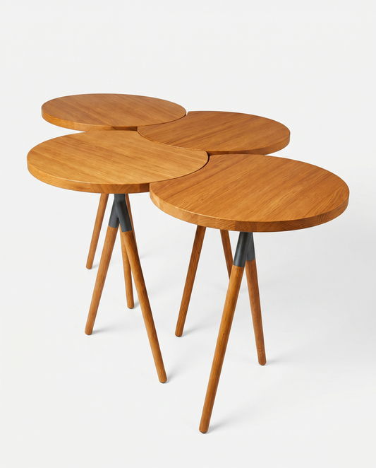 Itisy Table by Philippine Lemaire for Ligne Roset, Solid Oak 51W 42D 29.5H
