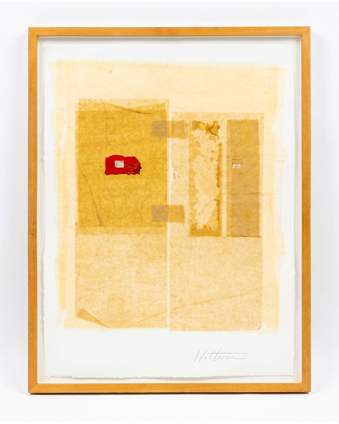 John Hathorn Acrylic on Arches Paper "Dichotomy in Oche VIII" 1988 25.75 x 32.5