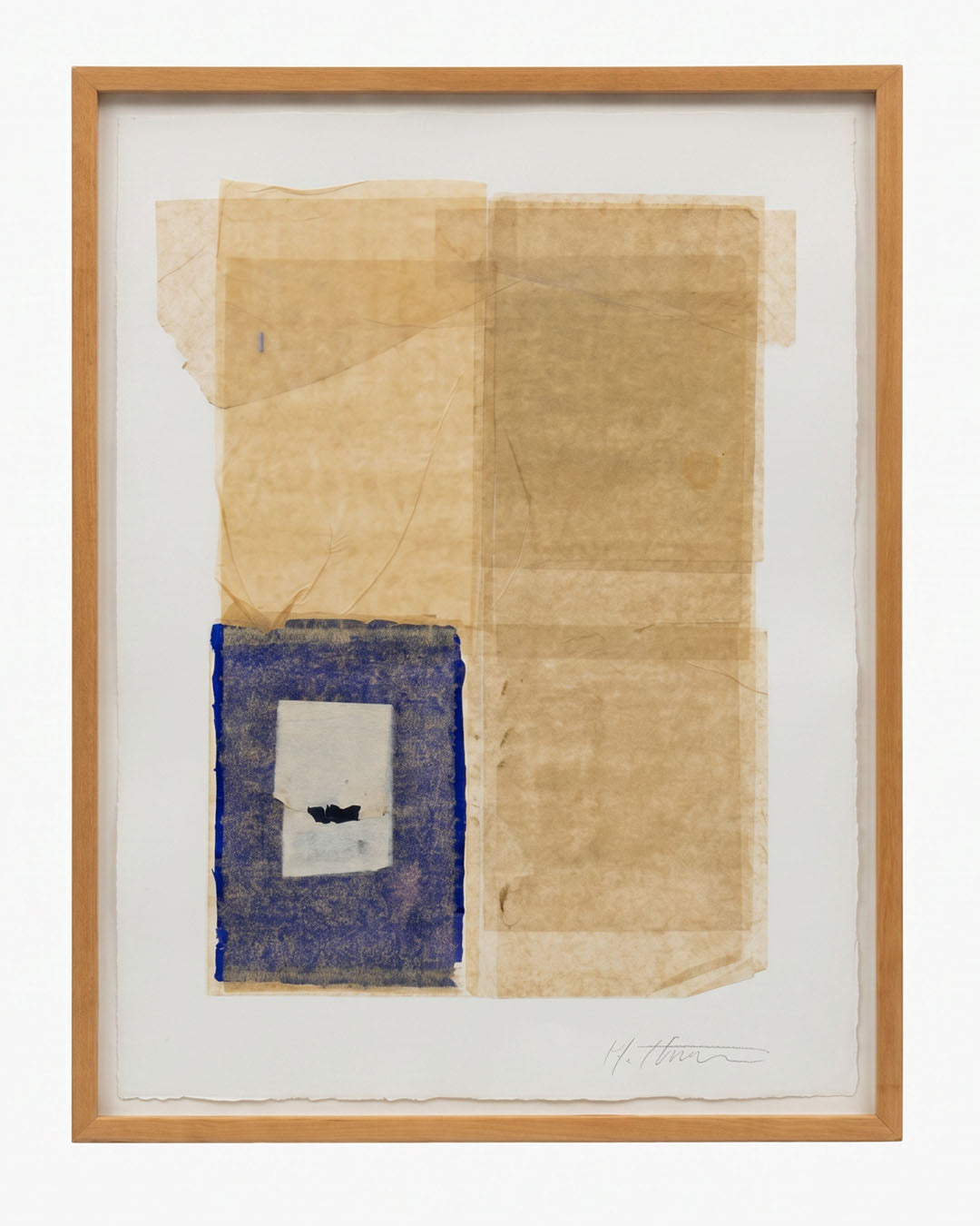 John Hathorn Acrylic on Arches Paper "Dichotomy in Oche VII" 1988, 25.75 x 32.5