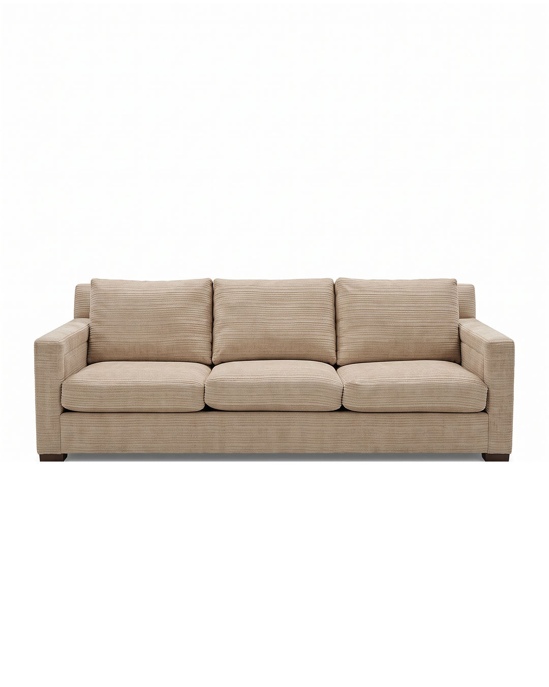 John Hutton for Holly Hunt Textured Fabric Three Cushion Sofa 92W 41D 30.5H