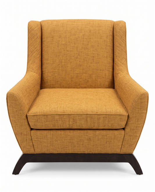 Joybird Furniture Modern Owen Chair, Upholstered w/Wood Base 39W 36D 34H