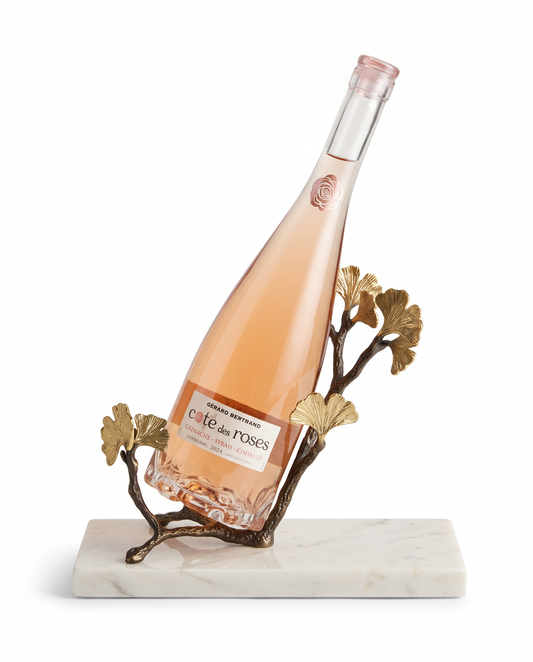 Michael Aram Marble Wine Bottle Holder Butterfly Ginkgo