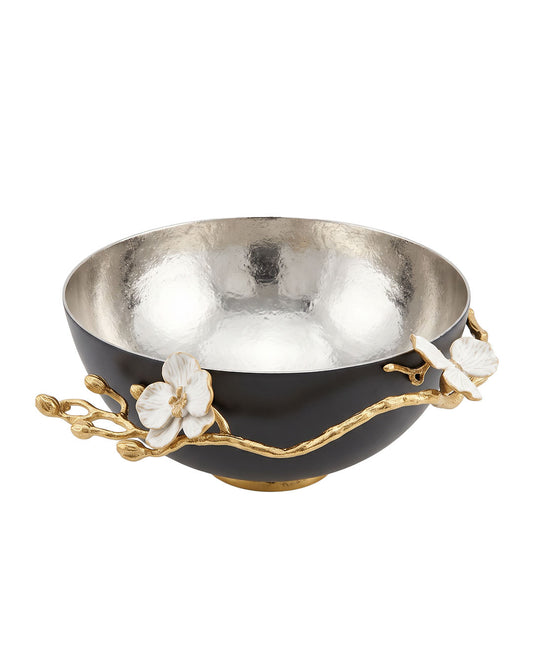 Michael Aram Orchid Low Oval Bowl 10.5 x 9.5 x 4