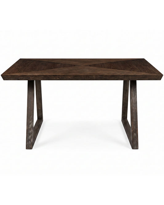 Modern Espresso Wood Desk w/Angled Legs 60W 30D 30H