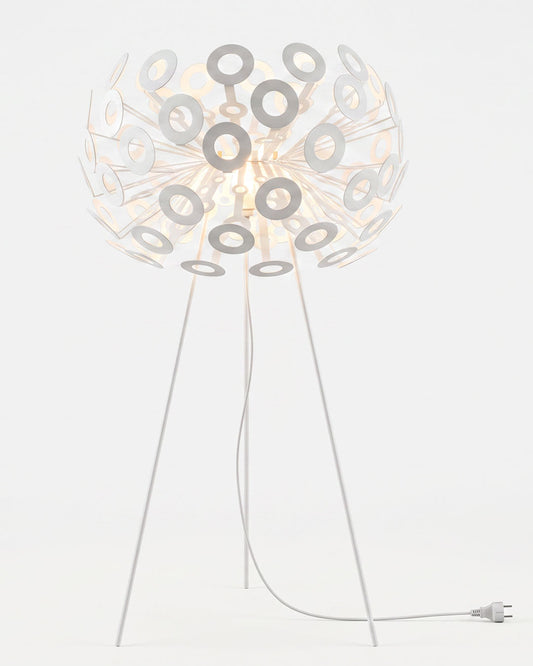 Mooi Dandelion Floor Lamp, Richard Hutton, Aluminum Laser-Cut Sculpture 21Dia 65.5H
