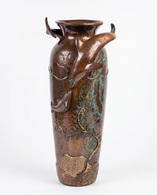 "Mystic Encounter" Bronze Sculpture by American Artist Joseph Quillian Ltd, Ed. 64/350 10.5H