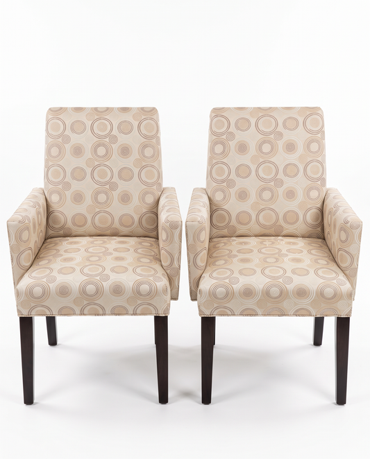 Newly Upholstered Armchairs 24.5W 26D 37.5H - PAIR