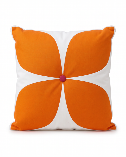Oblique Studio Palm Springs Collection Accent Pillow, Pink/White/Orange 16.5Sq
