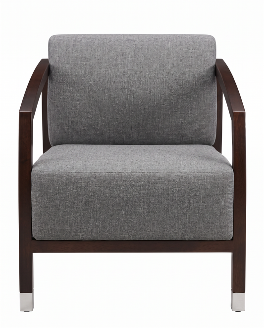 STUA Malena Chair Designed by Jon Gasca, Solid Wood Carved Upper Armrest, Slatted Back, End-Caps Front Legs, Wheels Back Legs 25 x 31.5 x 27.5