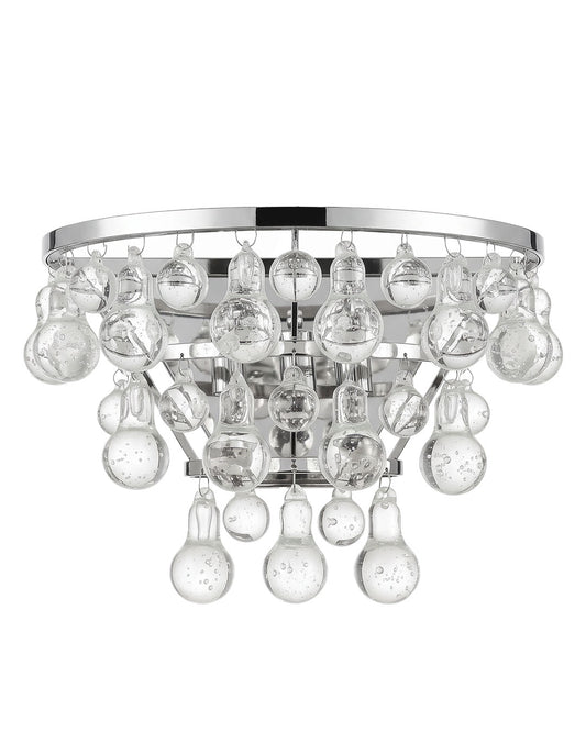 Scott Lighting Wall Mount Hand-Blown Glass Bubbles, Tiered Design (PAIR)12.5 x 6 x 9"H