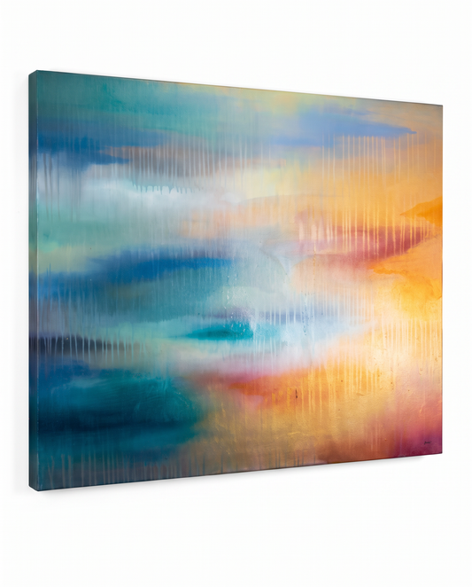 "Shimmer" By Dominick, Paint on Canvas 40 x 48