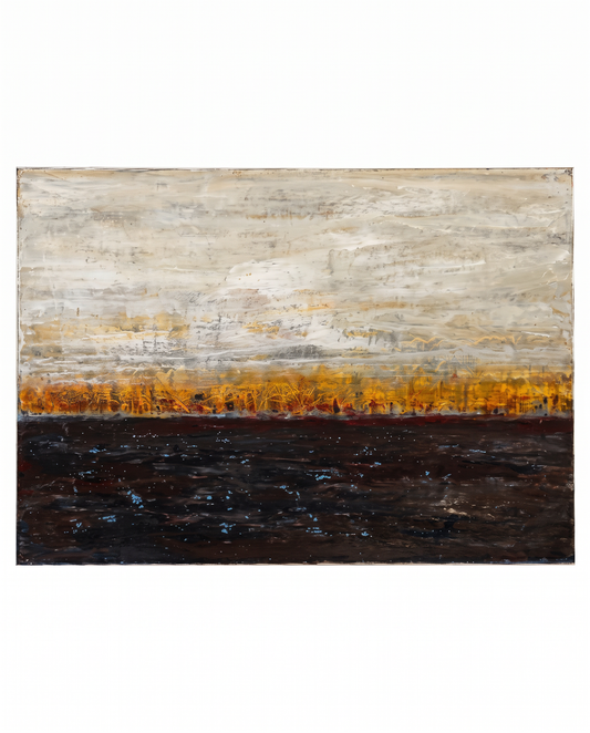 Signed on Reverse, Mark Wilson Oil on Wood, 60 x 43