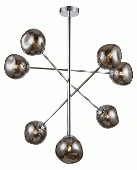Tom Dixon Melt 7-Light Hanging Chandelier (Grey) 40" x 59"H