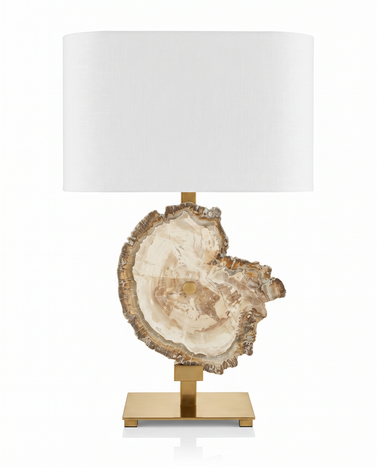 Uttermost Natural Agate Stone Table Lamp 25H