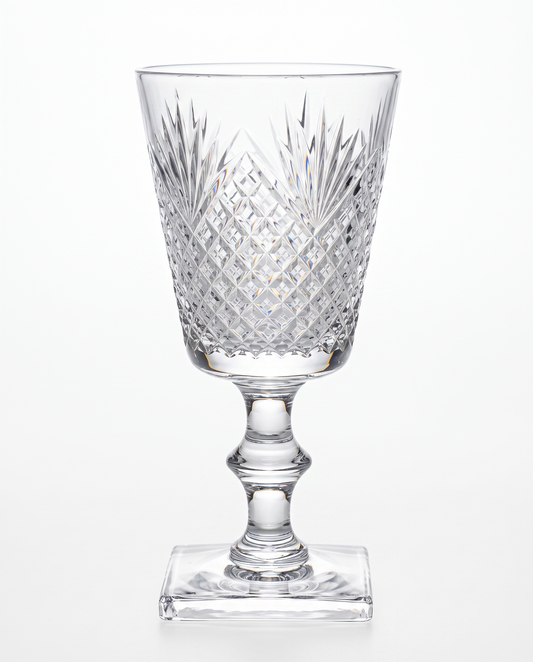 Waterford Crystal Hawkes Strawberry, Diamond & Fan Water Goblets