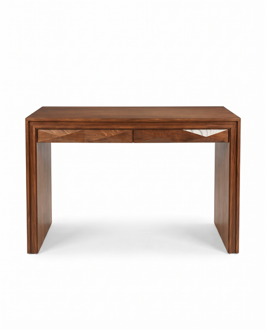 West Elm Anton Mini Desk, Natural Mango Wood Finish 48W 24D 30H