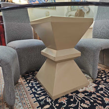 Load image into Gallery viewer, Cubist Base Dining Table w/Beveled Glass
