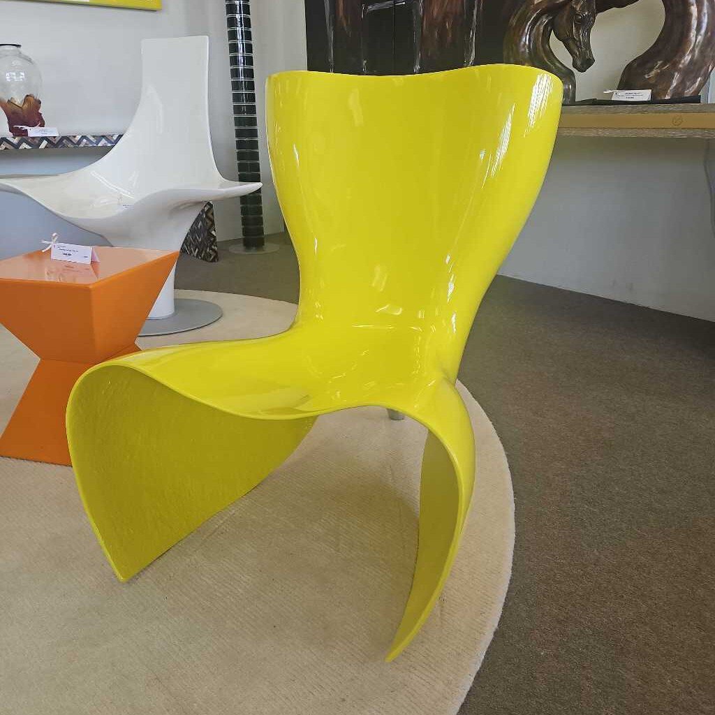 Cappellini Felt Chair in Yellow